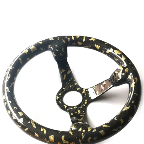 Carbon Fiber Forged pattern circle Car Steering Wheel (1)